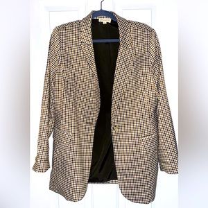 Brown checkered Blazer